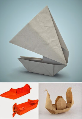 origami boat for kids