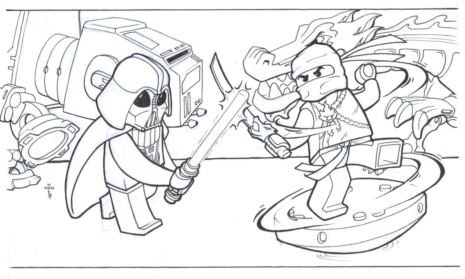 Lego ninja turtles coloring pages photo 18