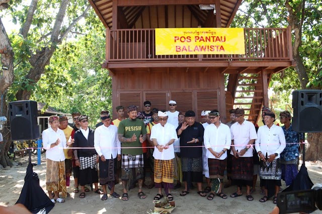 Wali Kota Denpasar Resmikan Pos Pantau Balawista di Pantai Segara Ayu