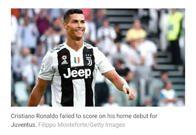 SERIA A : Cristiano Ronaldo struggles on home debut as Juventus overcome Lazio, other results