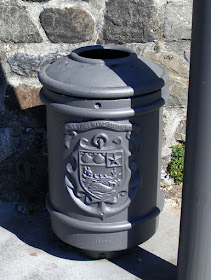 Rubbish bin, Biarritz, Pyrenees-Atlantiques.  France. Photographed by Susan Walter. Tour the Loire Valley with a classic car and a private guide.