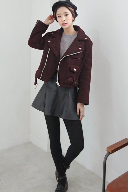 Belted Short Rider Jacket