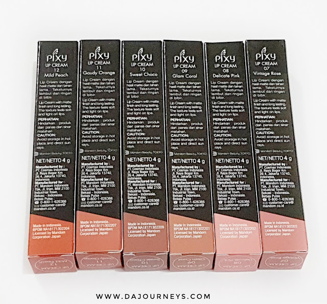 Review PIXY Lip Cream Nude New Series (7-12)