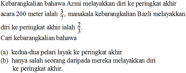 Matematik Tambahan: Kebarangkalian Mudah