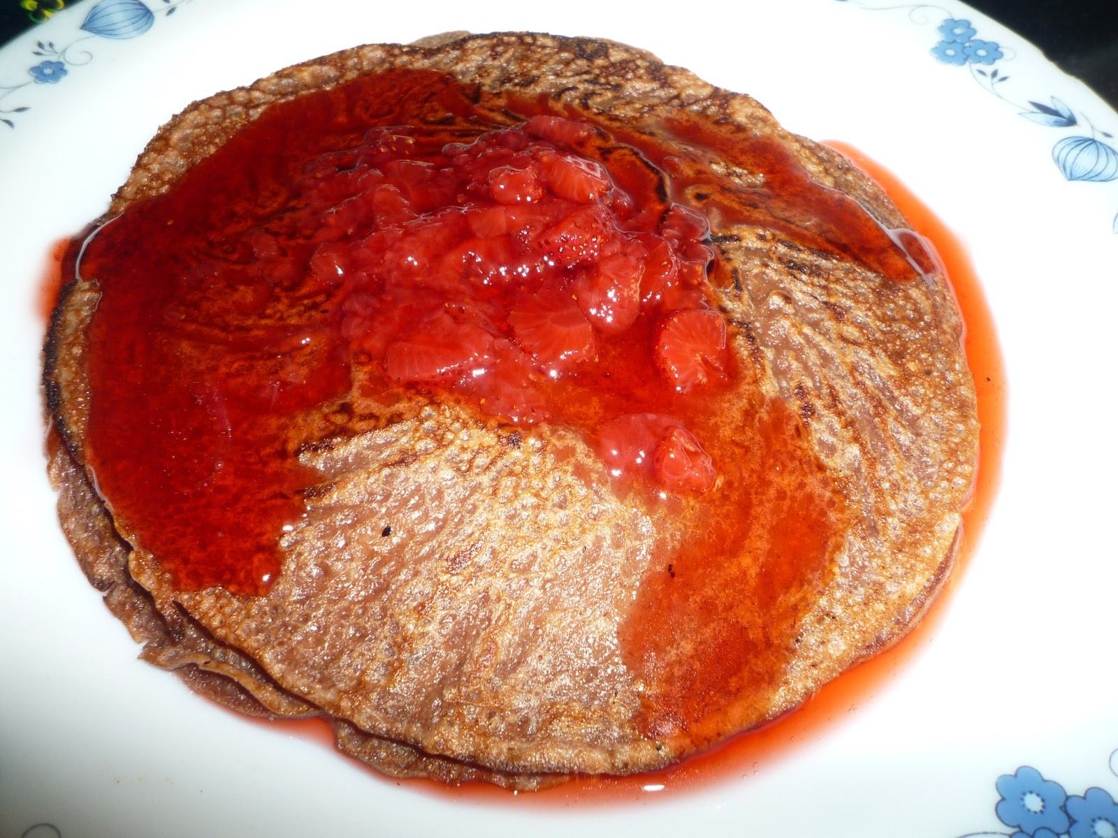 Pancakes syrup make Syrup Gina's Kitchenette: Strawberry how  Chocolate with Homemade strawberry pancakes to