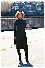 Vogue 8939 Turtleneck Midi Dress - Erica B - DIY Style!