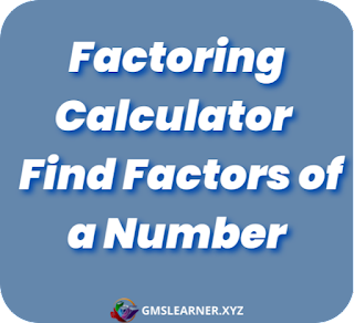 Factoring Calculator: If you ever need assistance with finding factors of a given number take the help of the online tool provided. Just enter the input integer and you will get the factors in the blink of an eye. Scroll down to find the detailed procedure on how to evaluate Factoring using different methods. To help you out, we even jotted down the solved examples showing step by step.