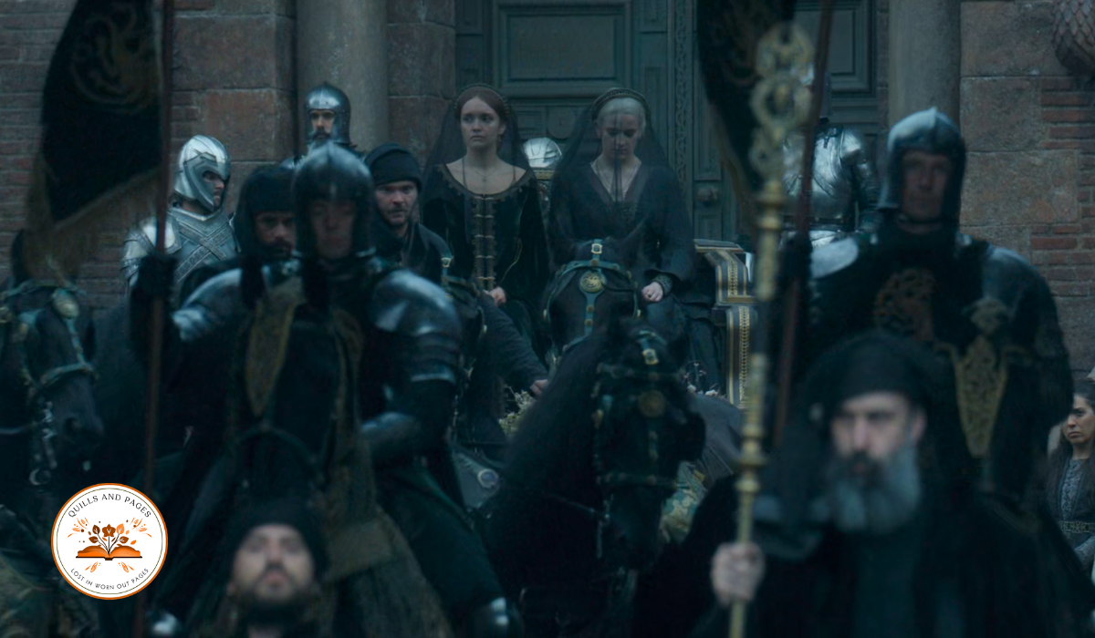 Stills from House of the dragon featuring queens