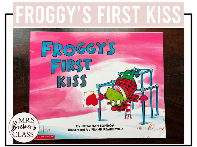 Froggys First Kiss book activities unit with literacy printables, reading companion activities, lesson ideas, and a craft for Kindergarten and First Grade