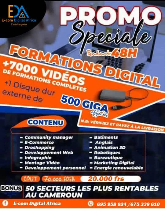 Promo spéciale :+700 vidéos de formation sur le digital
