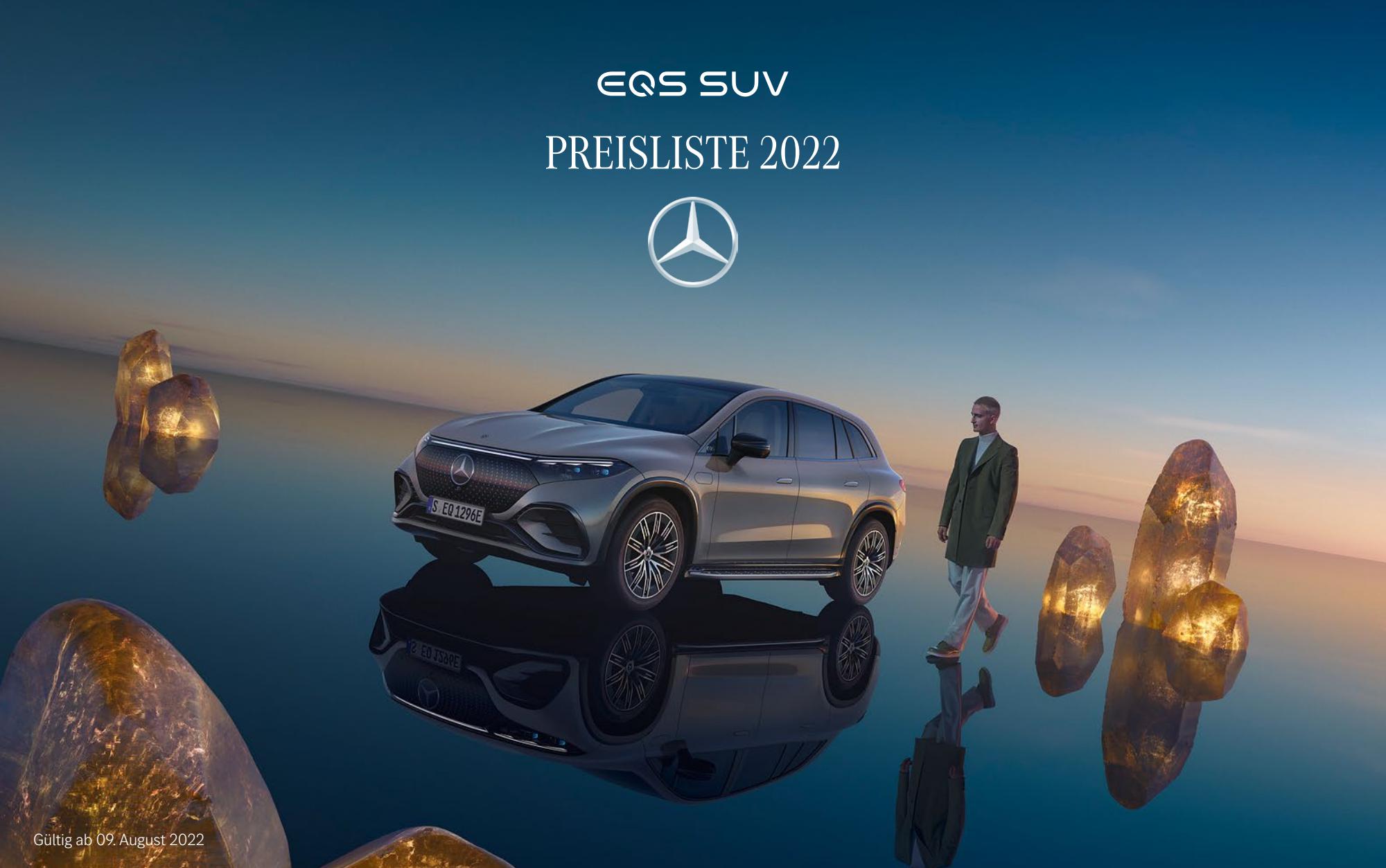 Mercedes-Benz X 296 EQS SUV Preisliste 08/2022