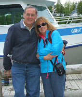 Arthur and Gail after cruise tour of marine park to see the shipwrecks