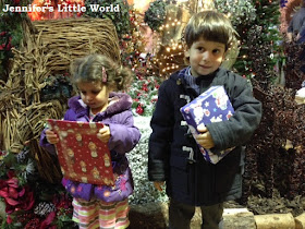 Children after visit to Father Christmas