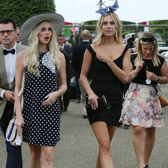 Kimberley Garner is seen arriving at Day One of the Qatar Goodwood Festival July 26-2016 017.jpg
