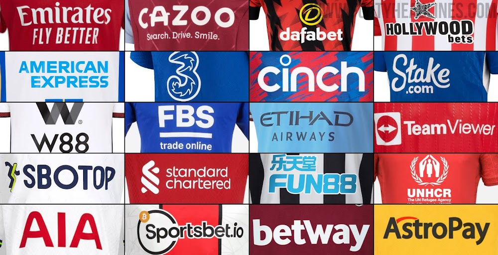 Premier League shirt sponsorship shifts with the times