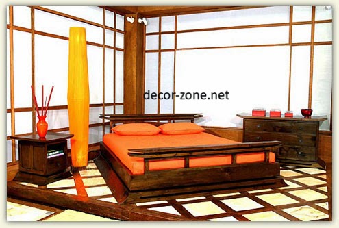 25 bedroom designs in Japanese style - lighting, colors, accessories