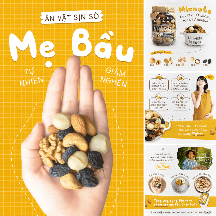 [A36] Gợi ý thực đơn bữa phụ hoàn hảo cho Mẹ Bầu 3 tháng
