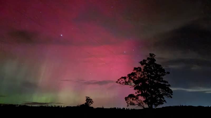Aurora Australia in Cazalys Road, Brandy Creek VIC at 9:30pm 11th of May 2024