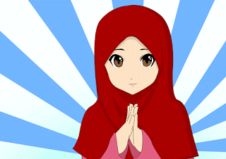 KUMPULAN Gambar Animasi Muslimah Bergerak Kartun Animasi 