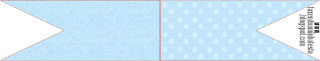 Light Blue with Polka Dots Food Toppers or Flags.