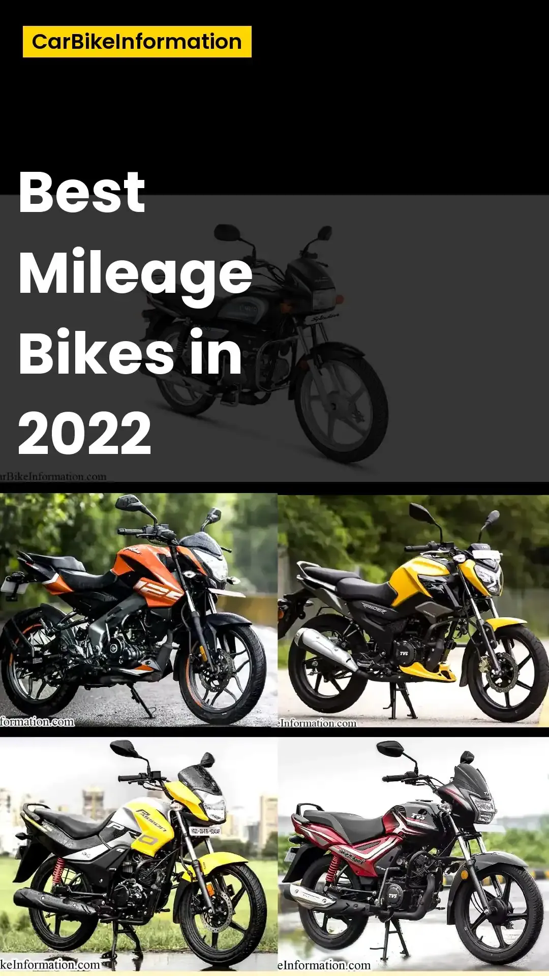 Best Mileage Bikes