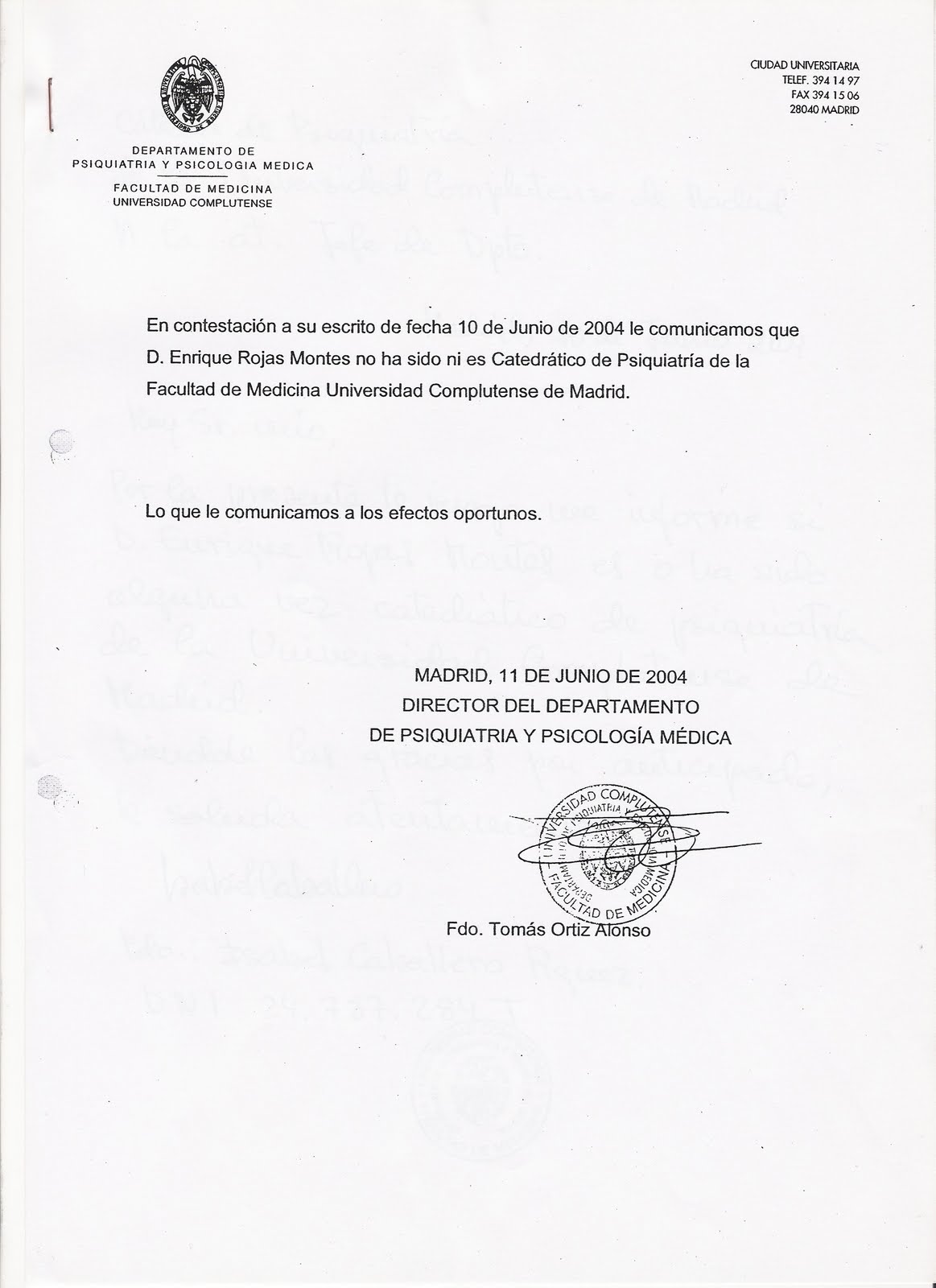 Enrique Rojas. Psiquiatra ¿?. Mentiras, Chanchullos y Pruebas