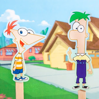 Escena de Phineas y Ferb para Imprimir Gratis.