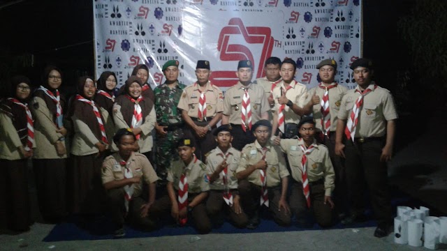 RATUSAN KAMABIGUS SMP,SMA SE KECAMATAN BAKI IKUTI RENUNGAN & JANJI ULANG PRAMUKA