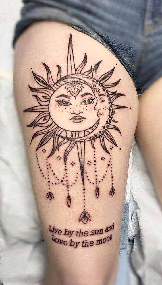 Tatuajes del Sol y la Luna