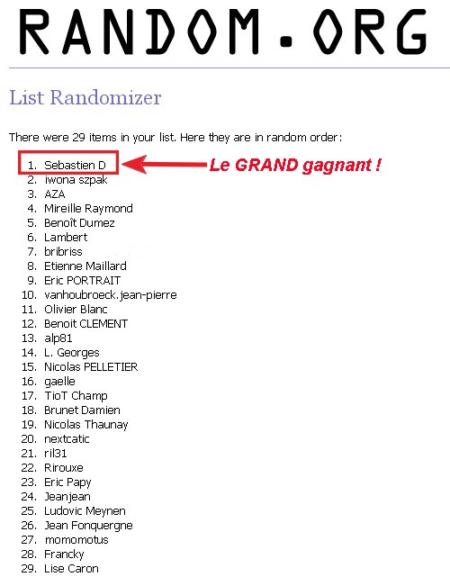 Résultat du concours Office 2010 (5ème anniversaire du blog)