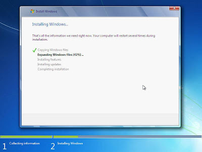 Proses Install Windows 7