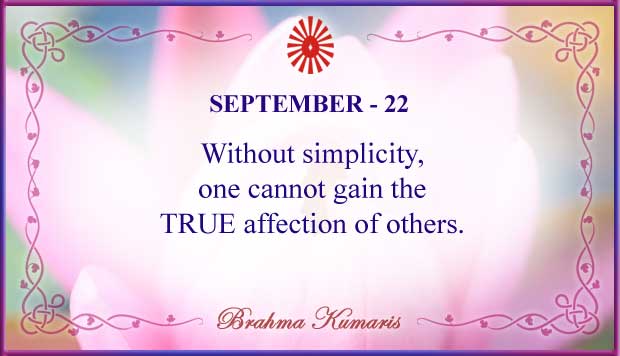 Thought For The Day September 22