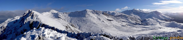 Ruta invernal por los cordales occidentales de la Sierra del Aramo; Peña del Alba, Champaza, Pelitrón y Vallonga.