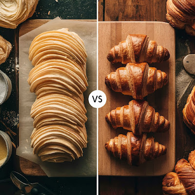 Is croissant dough same as puff pastry