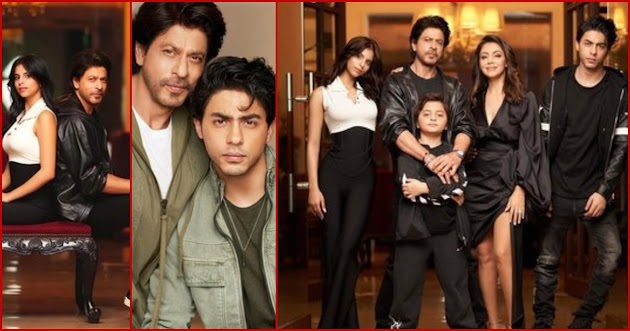 Pemotretan Keluarga Shahrukh Khan yang Good Looking Semua, Aryan Disebut Fotokopi Sang Ayah - AbRam Ganteng Banget
