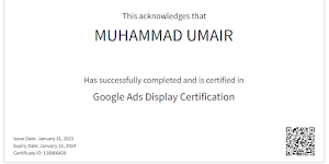 Google Display Ads Certificate