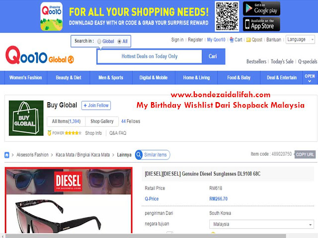 My Birthday Wishlist Dari Shopback Malaysia