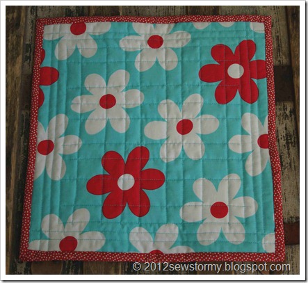 Mini Star Quilt Back