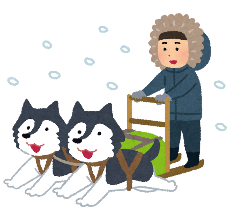 犬ぞりのイラスト かわいいフリー素材集 いらすとや