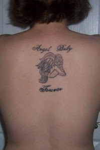 BABY ANGEL DESIGN TATTOO