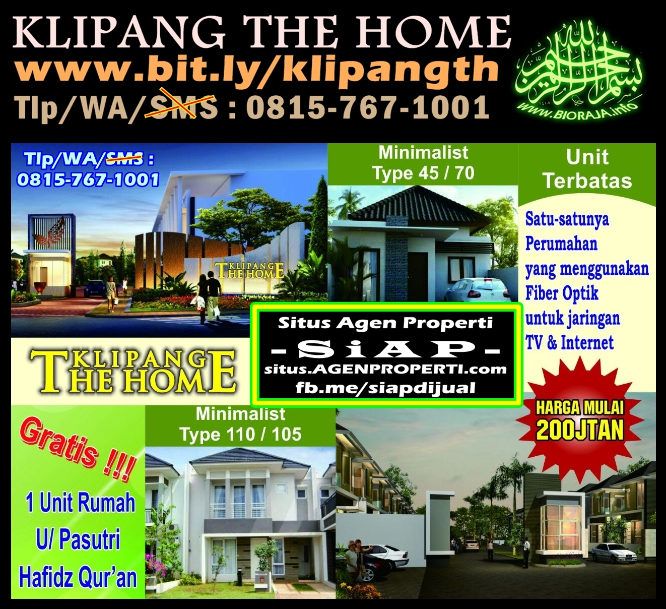KLIPANG THE HOME Rumah dijual di KLIPANG Semarang Timur 