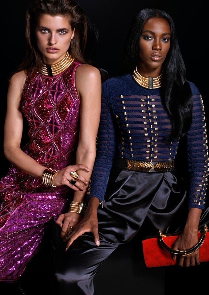 BALMAIN Paris X HM Women Lookbook and Details