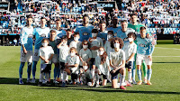 REAL CLUB CELTA DE VIGO. Temporada 2021-22. Brais Méndez, Santi Mina, Denis Suárez, Néstor Araújo, Aidoo, Matías Dituro. Kevin Vázquez, Franco Cervi, Javi Galán, Iago Aspas y Fran Beltrán. REAL CLUB CELTA DE VIGO 0 GETAFE C. F. 2 Miércoles 20/04/2022, 20:00 horas. Campeonato de Liga de 1ª División, jornada 33. Vigo, Pontevedra, estadio ABANCA Balaídos: 9.934 espectadores. GOLES: 0-1: 23’, Borja Mayoral. 0-2: 51’, Borja Mayoral.