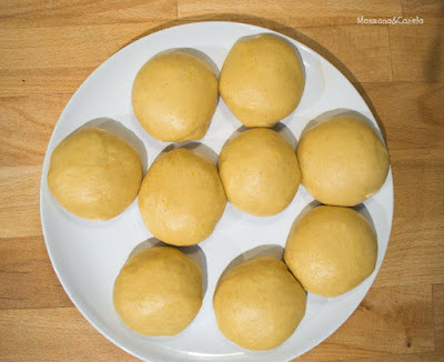 Brioche enrollado relleno de Nutella. Receta paso a paso