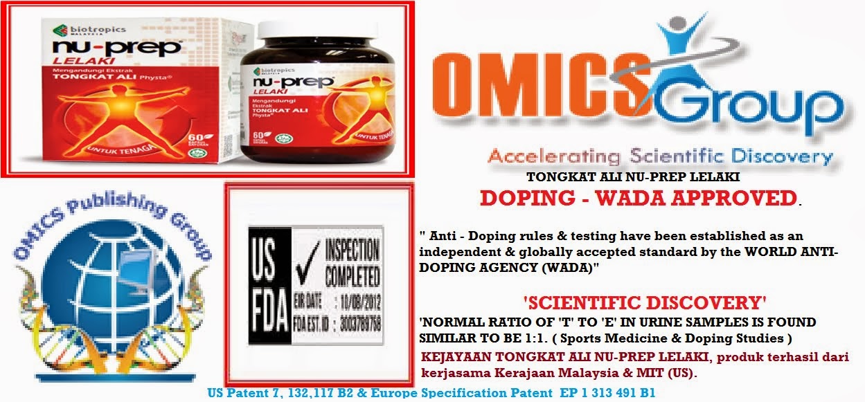 KAJIAN KLINIKAL berkriteriakan WHO pertama di dunia dari JENAMA MALAYSIA TONGKAT ALI NU-PREP LELAKI
