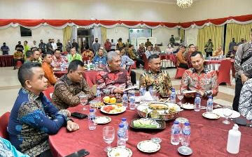Pj.Bupati Kampar Hadiri Ramah Tamah dan Makan Malam Bersama Kasad Jenderal TNI Dudung Abdurrachman. 