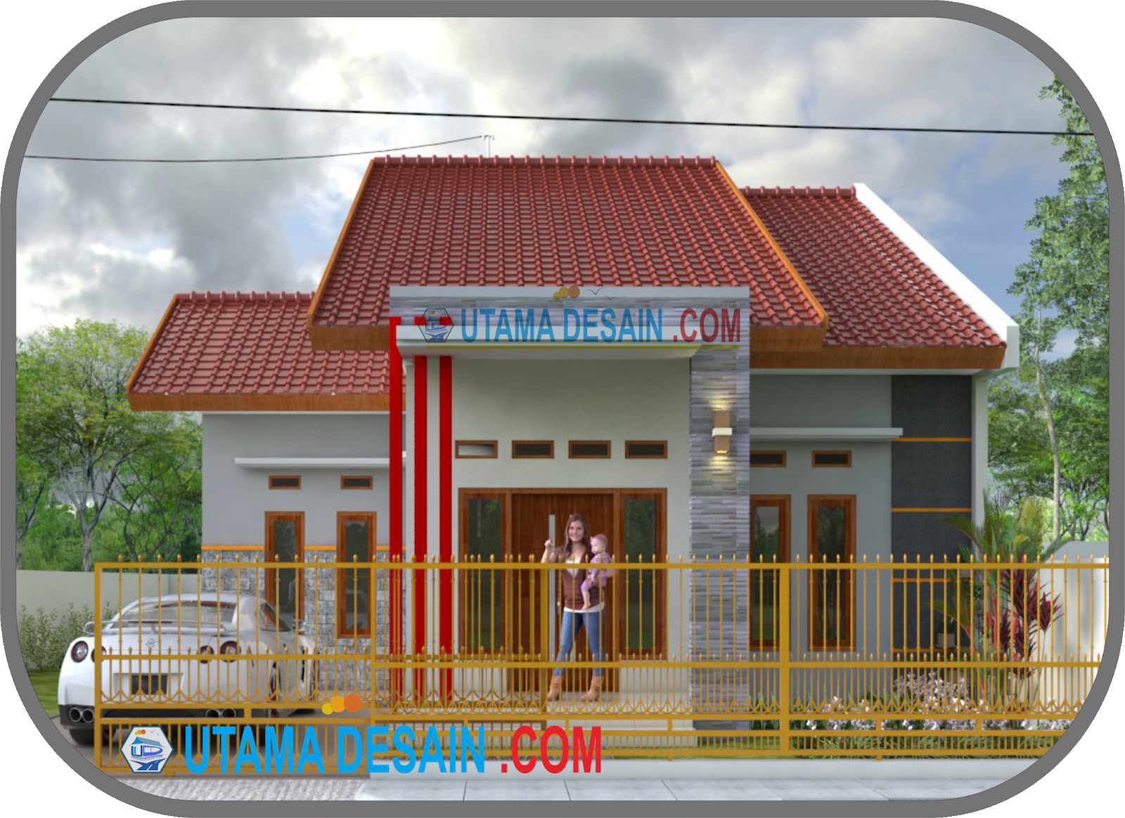 Kode A06 Desain Rumah Minimalis 1 Lantai Bpk Diaz Di Kediri