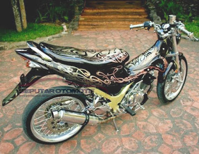 gambar modifikasi motor satria fu