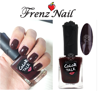 Frenznail Rock12 dark brown nail polish