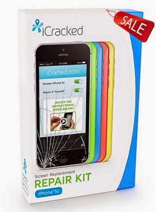 iPhone 5C (AT&T/Verizon/Sprint) Premium Screen Replacement & Repair Kit - Black